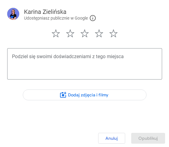 Opinie Google, jak dodać opinie w Google 