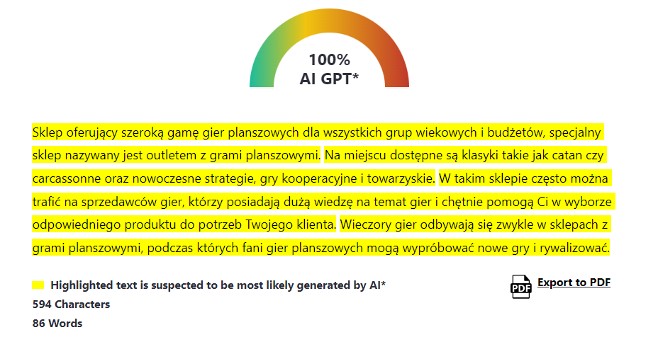 treści generowane przez ai 