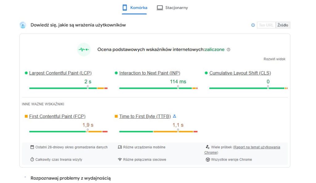 PageSpeed Insights cls 